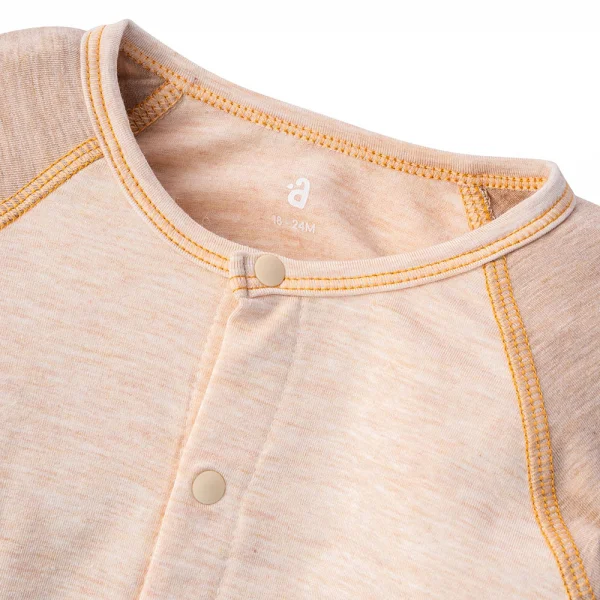 Bộ tính năng dài, vải sợi sồi BST Gấu nâu Animo BMC123087 (0-24M,Nâu nhạt)