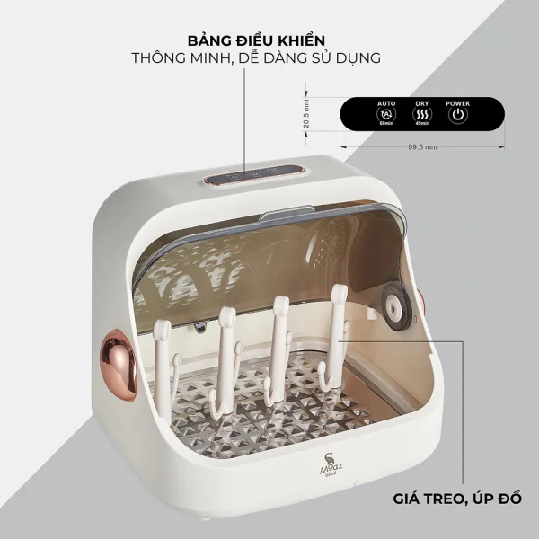 Máy úp bình sữa, tiệt trùng sấy khô tia UVC Moaz BéBé MB-044