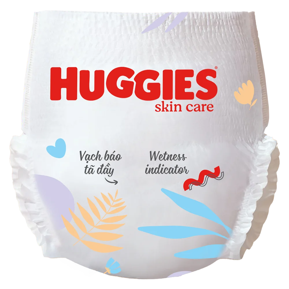 Tã quần Huggies Skincare gói cực đại (XL, 12-17kg, 60 miếng) (giao bao bì ngẫu nhiên)
