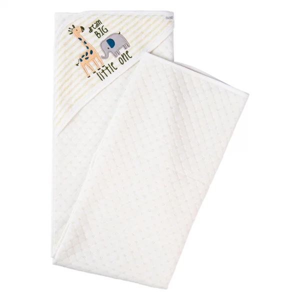 Khăn choàng ủ ấm 2 mặt Hươu và voi Animo T2303_NK001 (80x95cm,Xanh cốm)