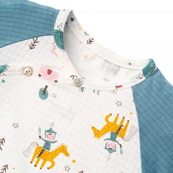 Bộ tính năng ngắn chống muỗi, HT Hiệp Sĩ Animo VĐ523004 (0-24M,Xanh lá)