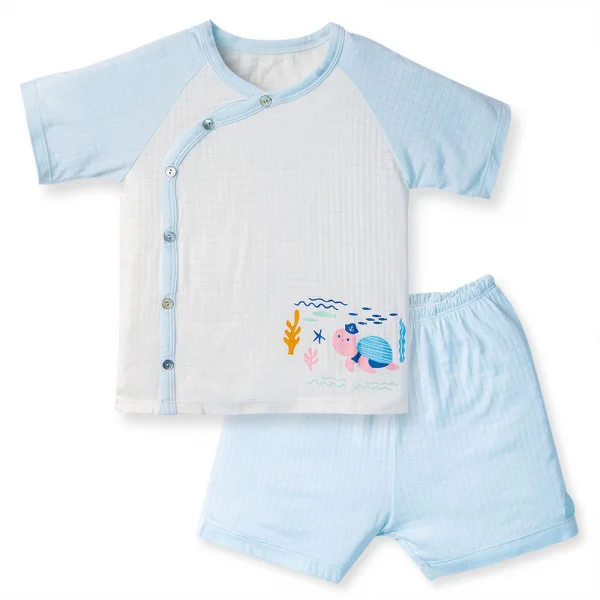 Bộ tính năng ngắn chống muỗi, HT San Hô Animo VĐ523003 (0-24M,Xanh Ngọc)