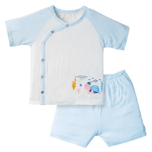 Bộ tính năng ngắn chống muỗi, HT San Hô Animo VĐ523003 (0-24M,Xanh Ngọc)