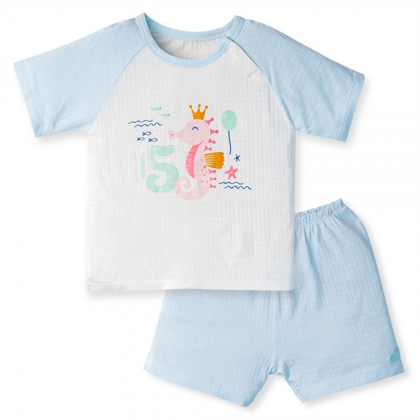 Bộ tính năng ngắn chống muỗi, HT San Hô Animo VĐ523001 (3-24M,Xanh Ngọc)