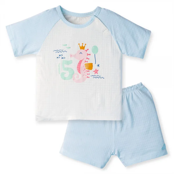 Bộ tính năng ngắn chống muỗi, HT San Hô Animo VĐ523001 (3-24M,Xanh Ngọc)