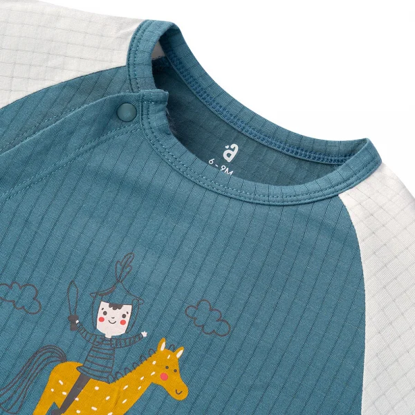 Bodysuit tính năng đùi chống muỗi, HT Hiệp Sĩ Animo VĐ523017 (3-12M,Xanh lá)