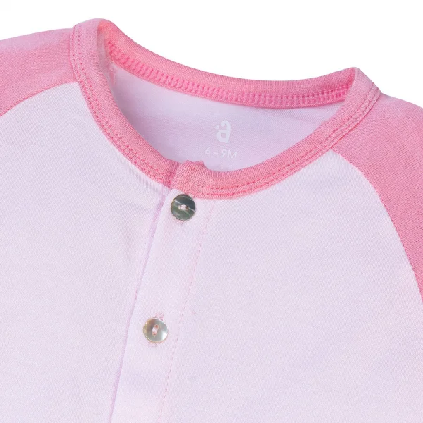 Bộ tính năng dài vải modal Animo VĐ522024 (0-12M,Hồng)