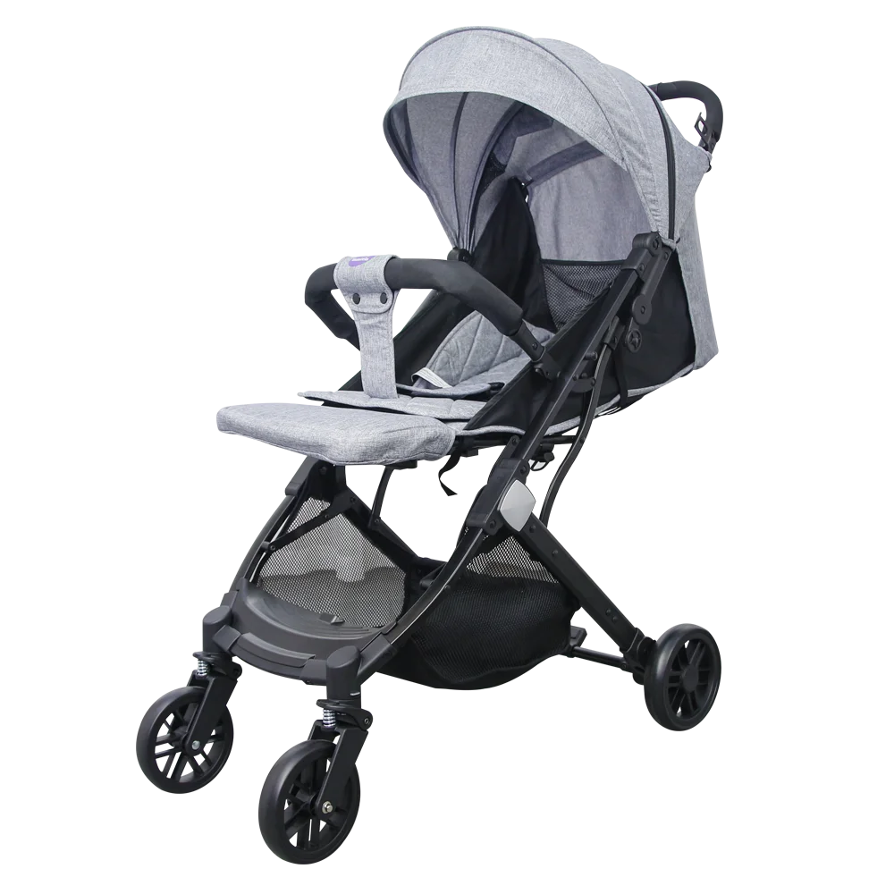 Xe đẩy du lịch gấp gọn tích hợp tay kéo Mastela HN-275 (màu ghi)