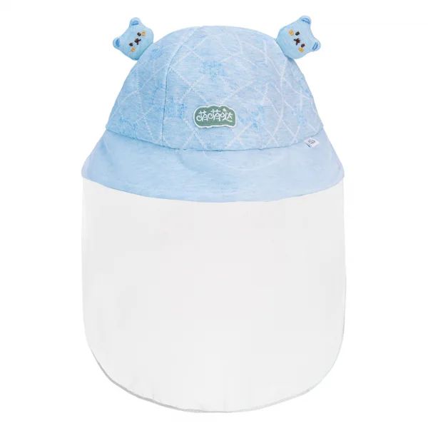 Nón vành tròn khăn voan bé trai Animo A2303_MN007 (48cm, Xanh)