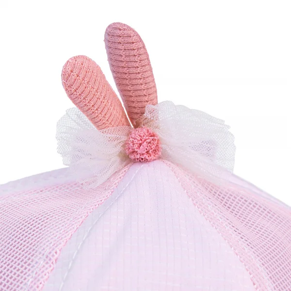 Nón vành tròn khăn voan bé gái Animo A2303_MN003 (46cm, Hồng)