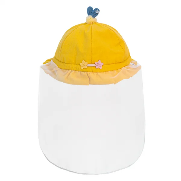 Nón vành tròn khăn voan bé gái Animo A2303_MN001 (48cm, Vàng)