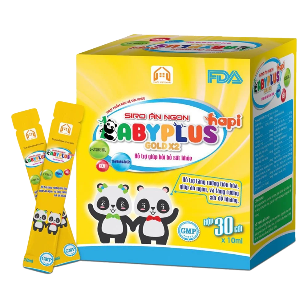 Siro ăn ngon Babyplus Hapi Gold X2
