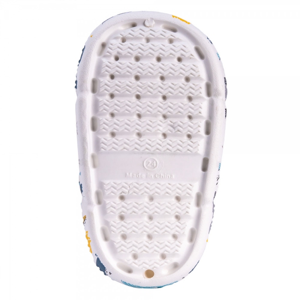 Dép sục bé trai Animo A2303_JK001 (19-25,Trắng)