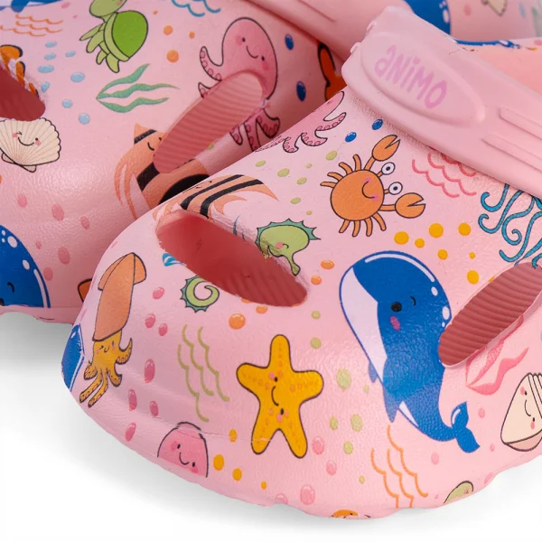 Dép sục bé gái Animo A2303_JK002 (19-25,Hồng)