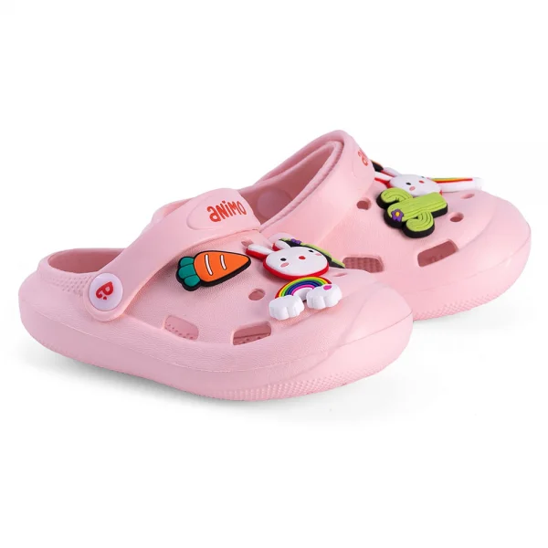 Dép sục bé gái Animo A2303_JK003 (17-23,Hồng)