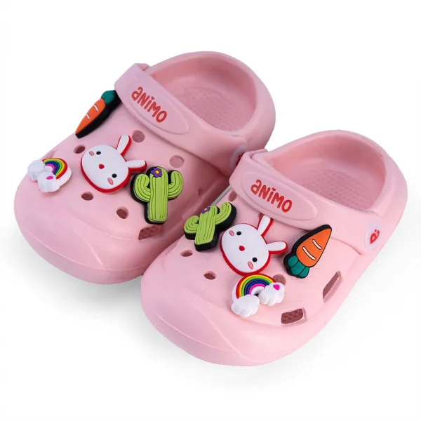 Dép sục bé gái Animo A2303_JK003 (17-23,Hồng)