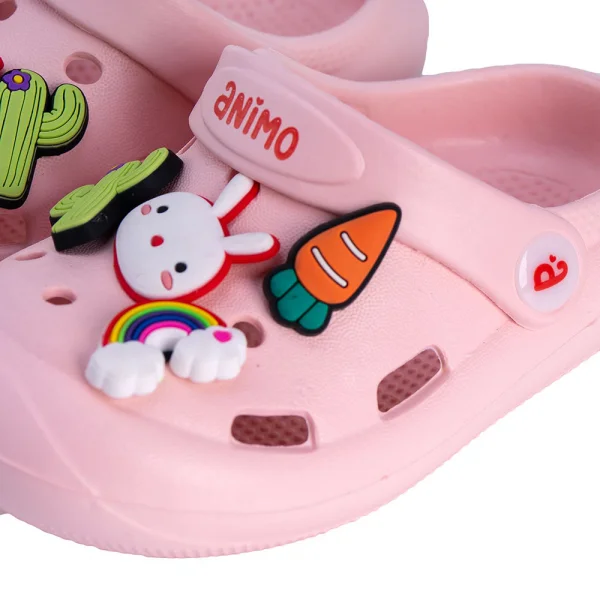 Dép sục bé gái Animo A2303_JK003 (17-23,Hồng)