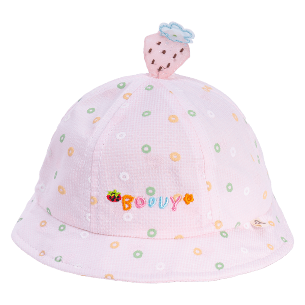 Nón em bé gái vành tròn Animo A2303_JK031 (46cm,Hồng)