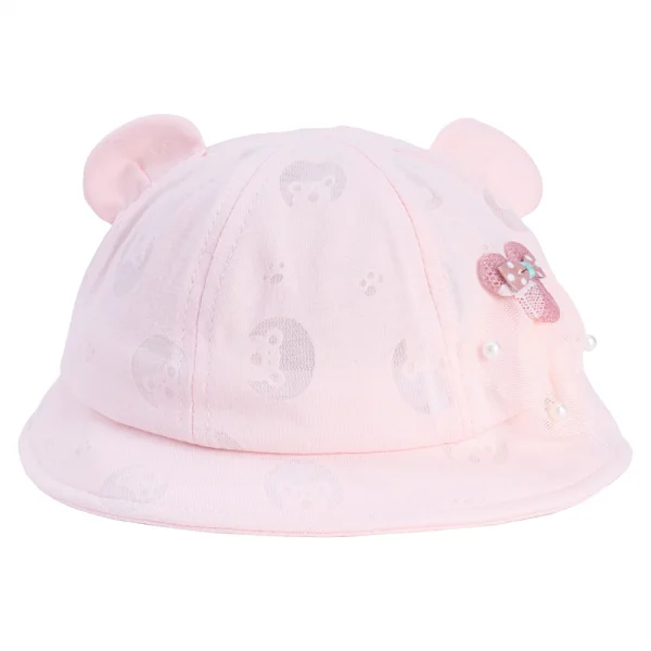 Nón vành tròn bé gái Animo A2303_JK012 (49cm,Hồng)