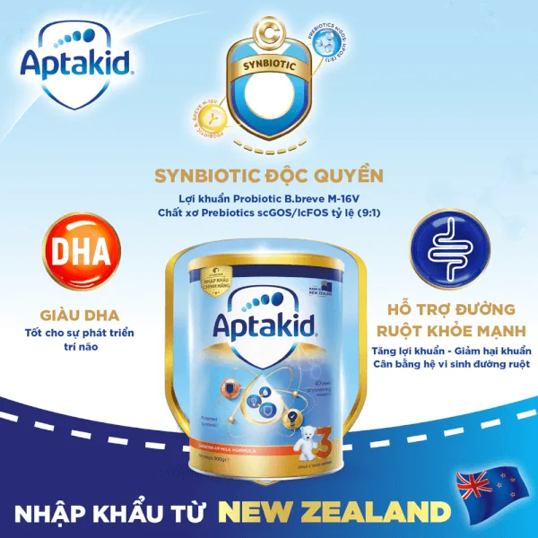 Sữa Aptakid số 3 900g (trên 2 tuổi)