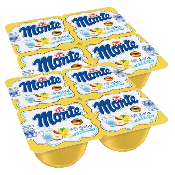 Combo 2 Váng sữa Zott Monte hương Vani 4x55g