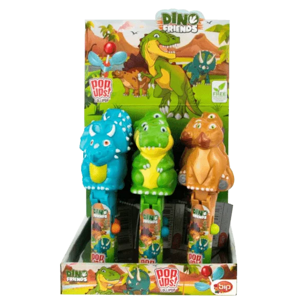 Kẹo mút Popup Dino & friends