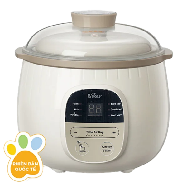 Nồi nấu chậm Bear 0,8L (Nâu, SUBE001)