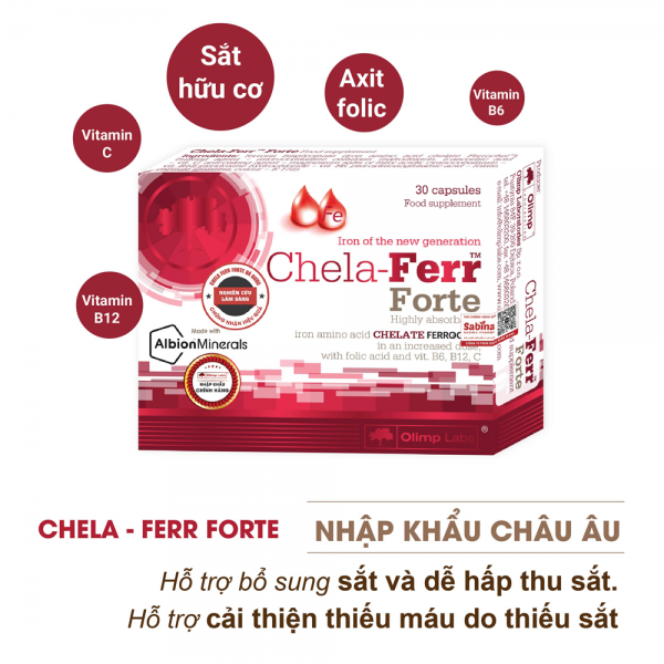 Thực phẩm bảo vệ sức khỏe Chela - Ferr Forte