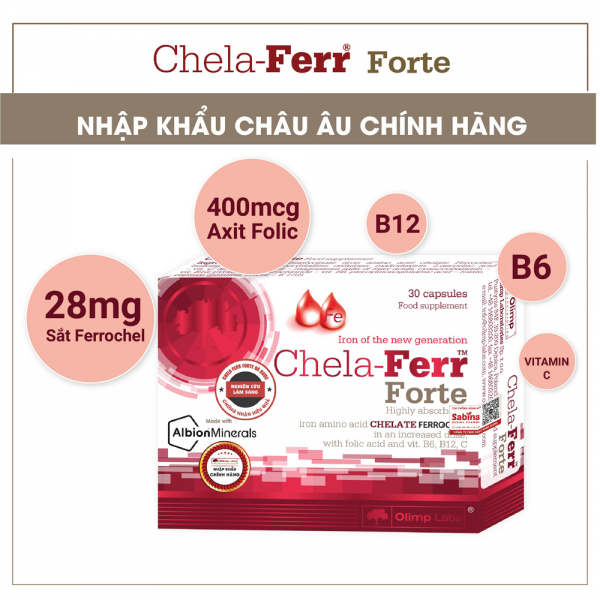 Thực phẩm bảo vệ sức khỏe Chela - Ferr Forte