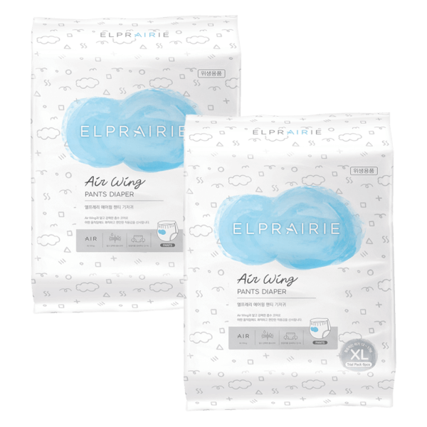 Combo 2 Tã quần Elprairie Air Wing (XL, 12-17kg, 6 miếng)