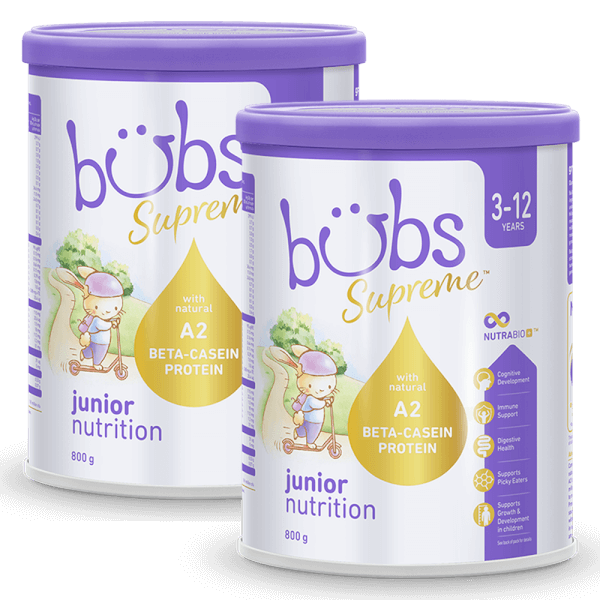 Combo 2 Sữa Bubs Supreme Junior Nutrition 800g (3-12 tuổi)