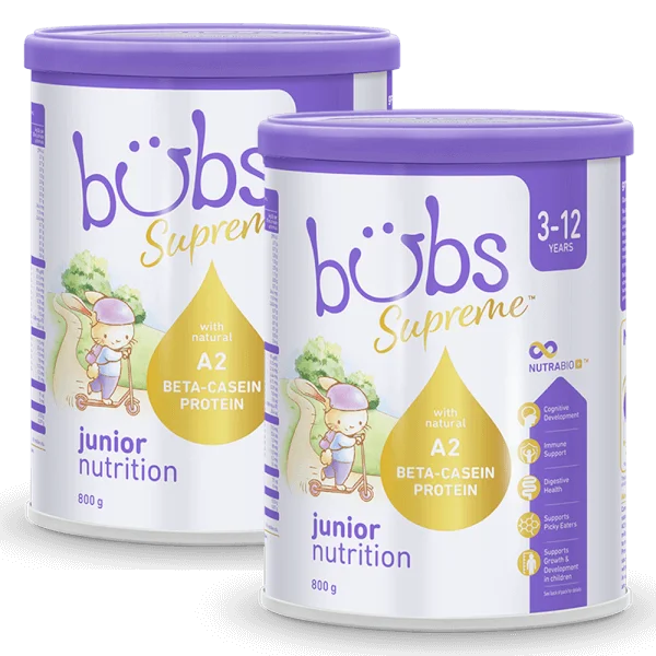 Combo 2 Sữa Bubs Supreme Junior Nutrition 800g (3-12 tuổi)