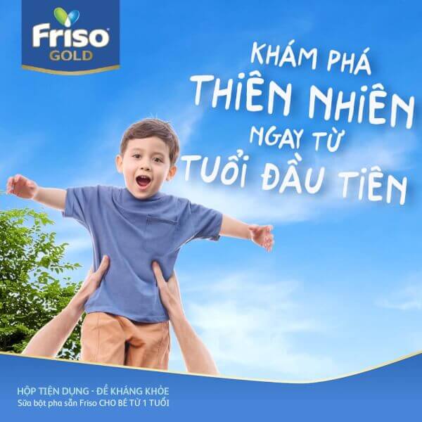 Sữa Friso Gold 110ml (từ 1 tuổi) - Lốc 4 hộp - New