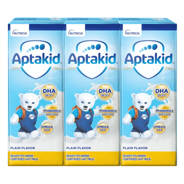 Thực phẩm bổ sung: Sữa dinh dưỡng pha sẵn APTAKID 180ml (3 hộp)