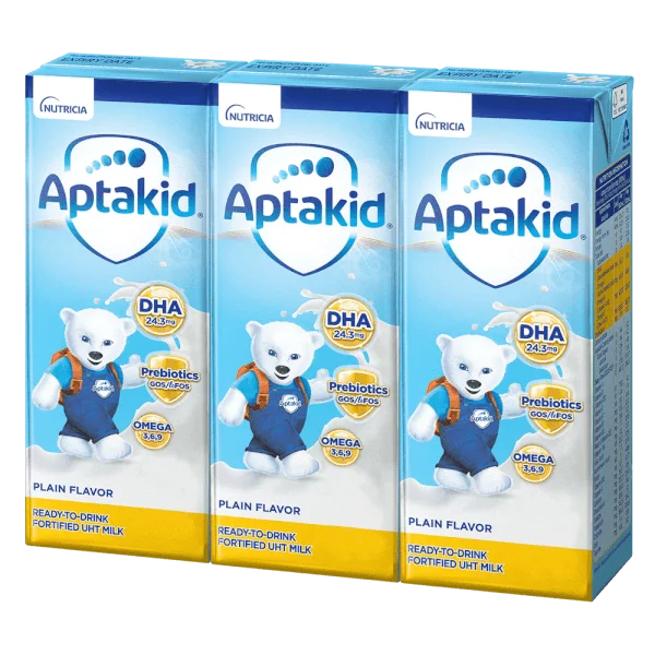 Thực phẩm bổ sung: Sữa dinh dưỡng pha sẵn APTAKID 180ml (3 hộp)