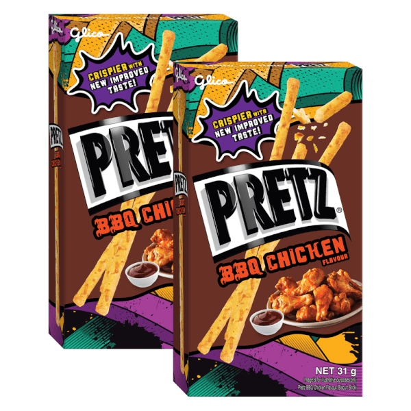 Combo 2 Bánh que Pretz vị gà nướng BBQ 31g