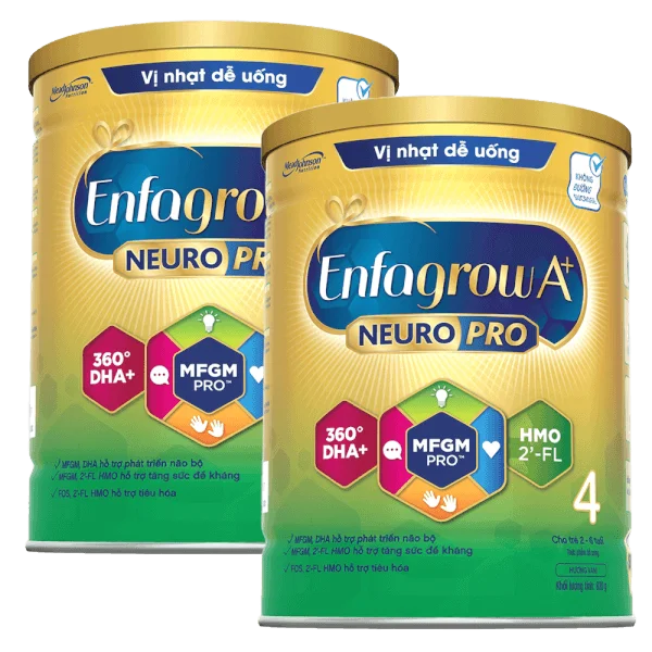Combo 2 Sữa Enfagrow A+ số 4 830g (2-6 tuổi) 2Flex