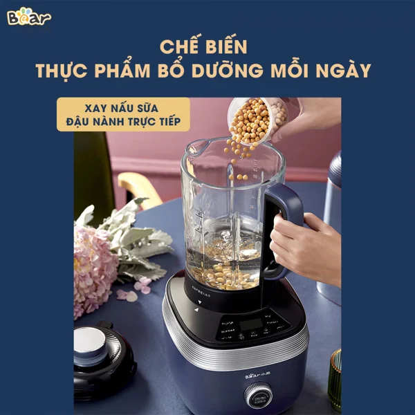 Máy xay nấu đa năng cách âm Bear (nấu sữa hạt, PBJ-B06S2)