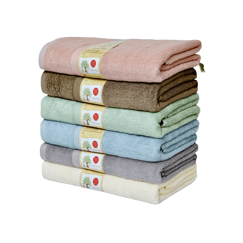 Khăn tắm sợi sồi UCHIBABY (60x120cm, Nhiều màu)