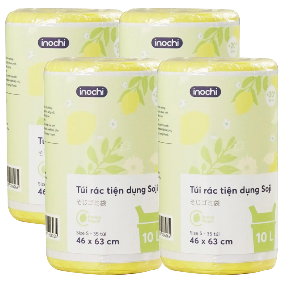 Túi rác tiện dụng Soji 10L x 35 túi (INC,Size S, Hương Chanh) giá tốt