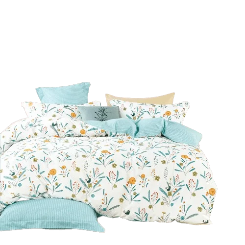 Bộ 5 món drap, áo gối và mền chần NIN Calisto B2201_NH019 (160x200+30cm)