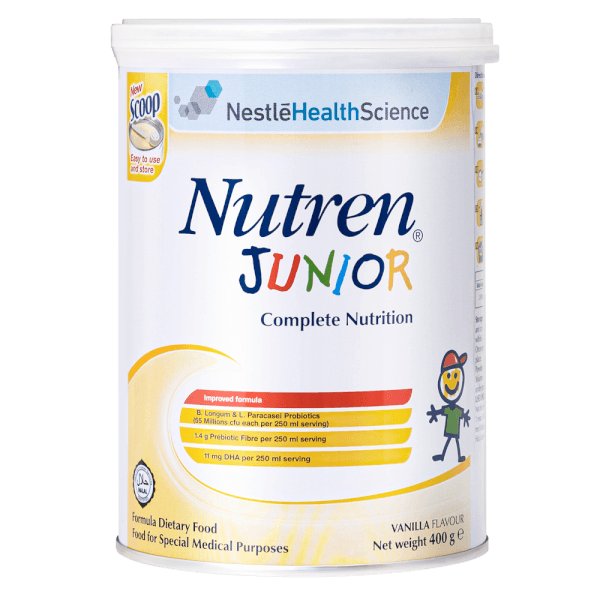 Combo 3 lon Thực phẩm dinh dưỡng y học Nutren JUNIOR 400g (1-10 tuổi)