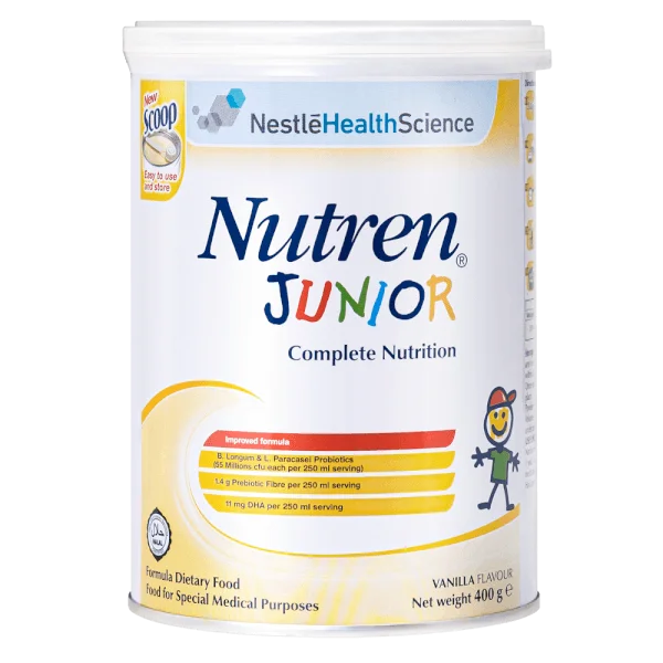 Combo 5 Thực phẩm dinh dưỡng y học Nutren JUNIOR 400g (1-10 tuổi)