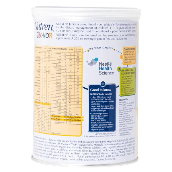 Combo 5 Thực phẩm dinh dưỡng y học Nutren JUNIOR 400g (1-10 tuổi)