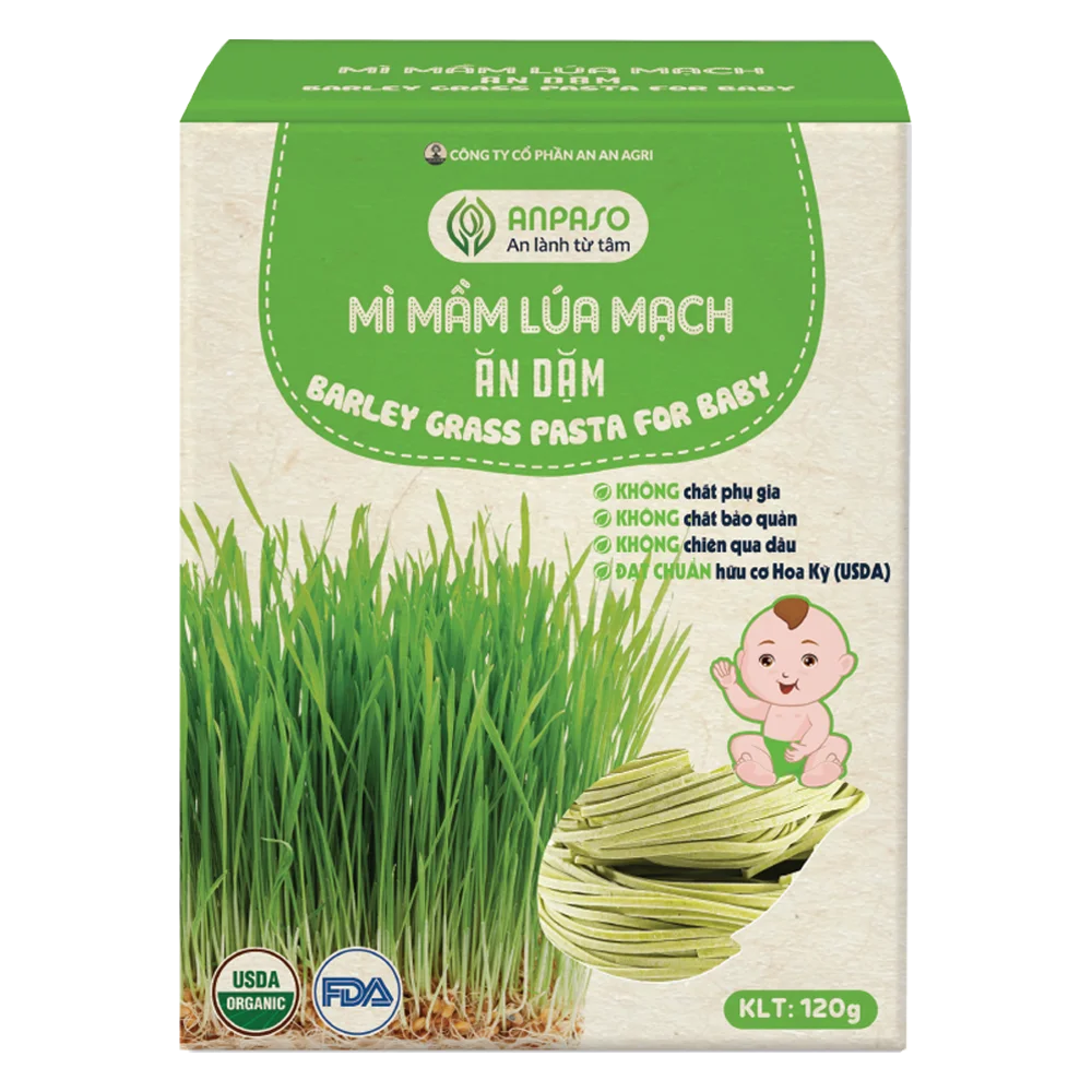 Mì mầm lúa mạch ăn dặm cho bé Anpaso 120g