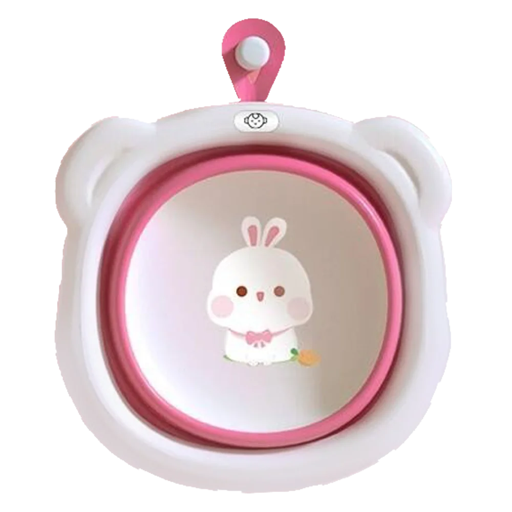 Chậu rửa mặt gấp gọn cho bé Animo (Hồng) (giao mẫu ngẫu nhiên)