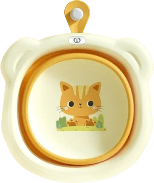 Chậu rửa mặt gấp gọn cho bé Animo (Vàng) (giao mẫu ngẫu nhiên)