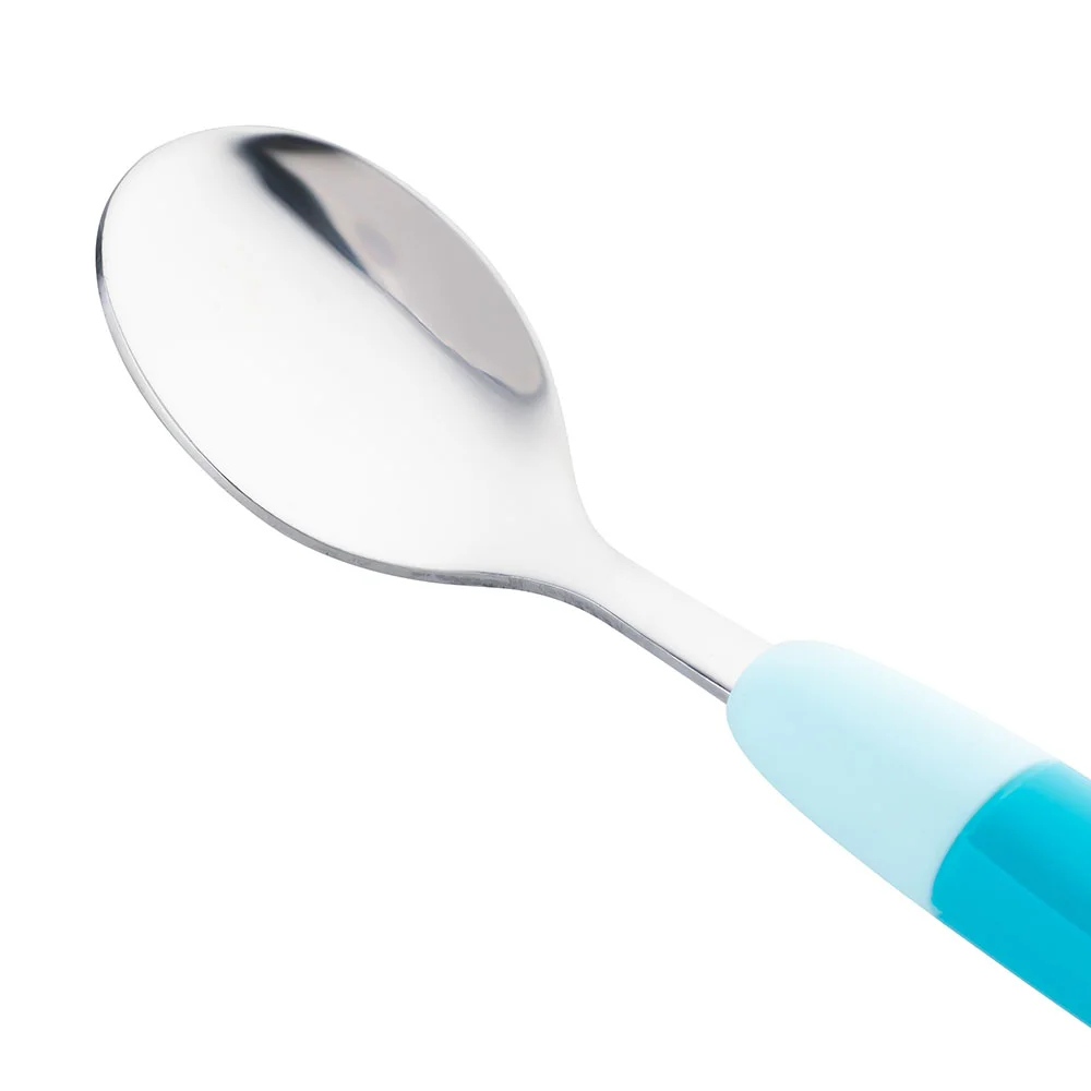 Muỗng inox cho bé tự tập ăn Animo (xanh, RK3807)