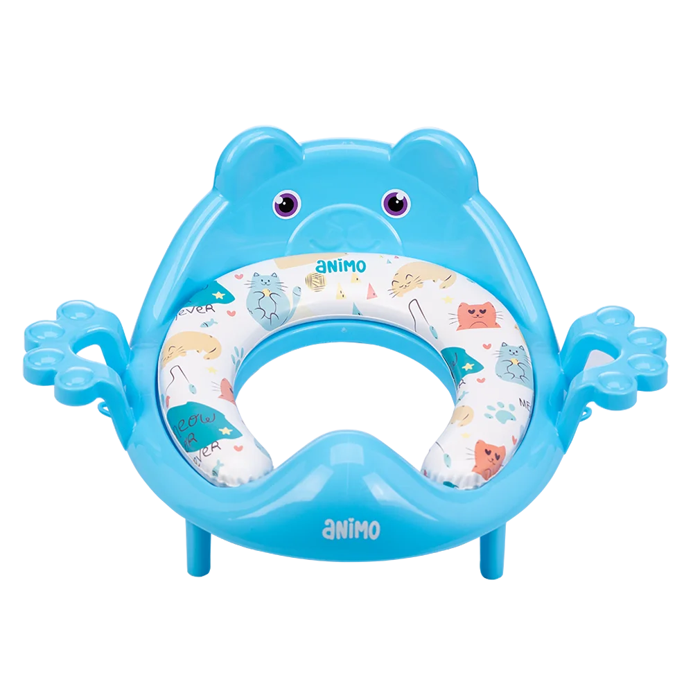 Đệm lót bồn cầu có tựa lưng cho bé Animo (xanh, YF2021, TJJ)