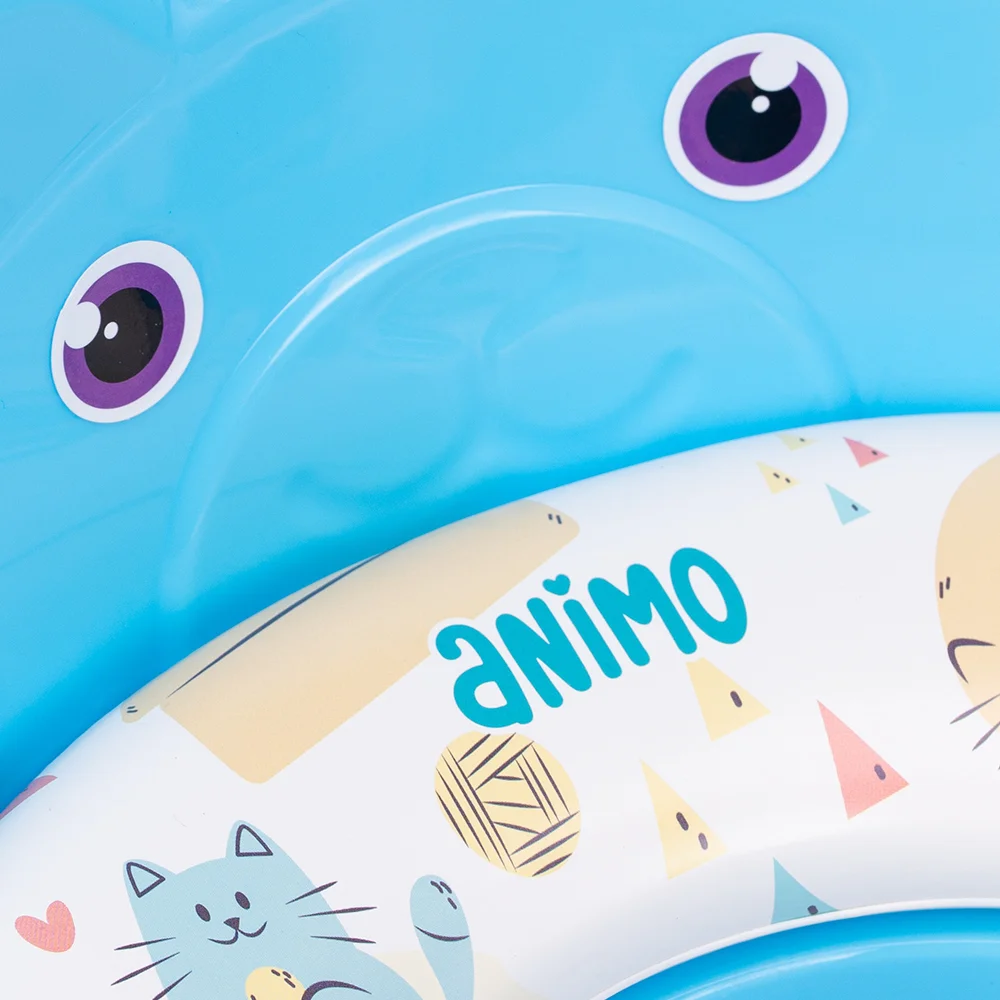 Đệm lót bồn cầu có tựa lưng cho bé Animo (xanh, YF2021, TJJ)